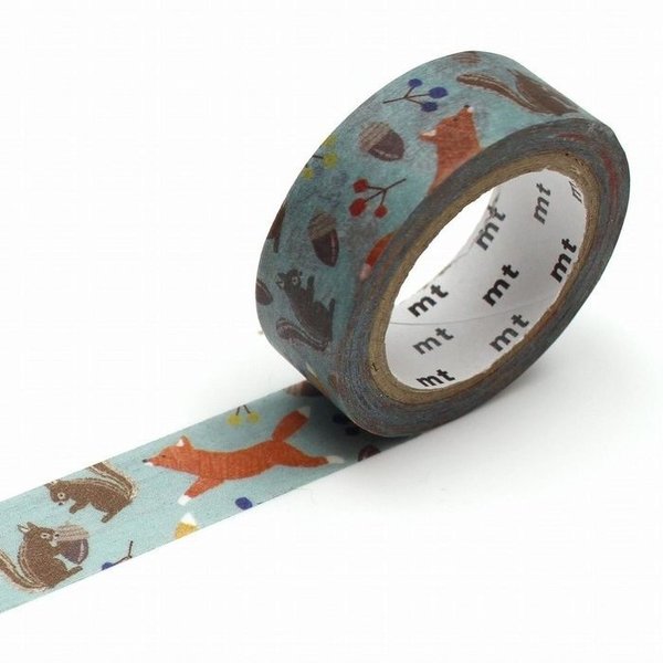 mt ex Washi Tape - Woodland Animals