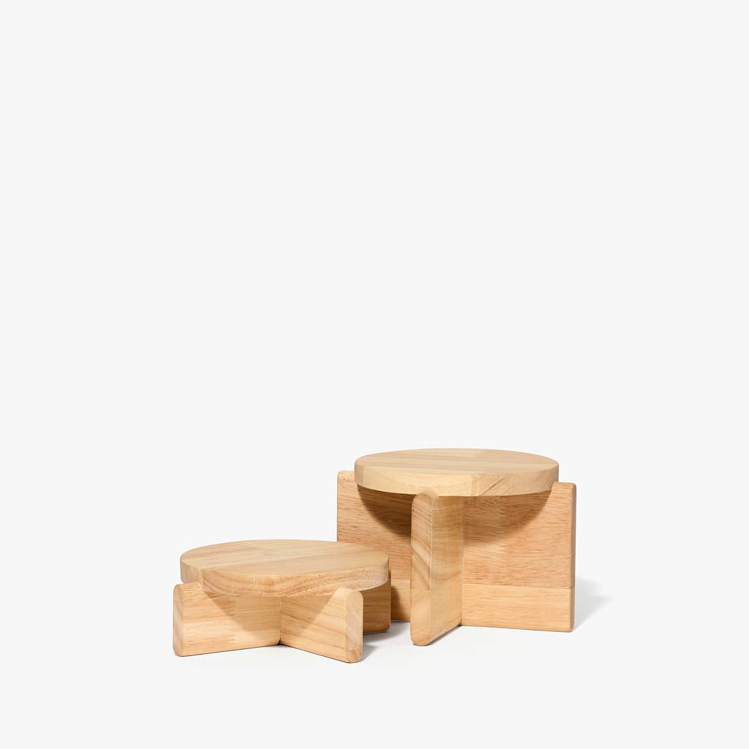 Pedestal Set / Natural · Areaware