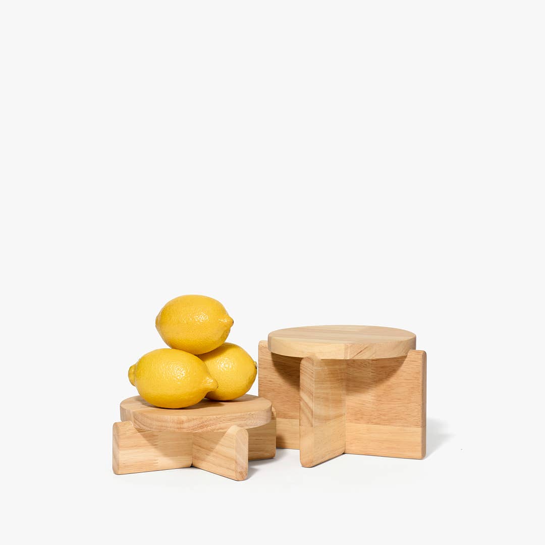 Pedestal Set / Natural · Areaware