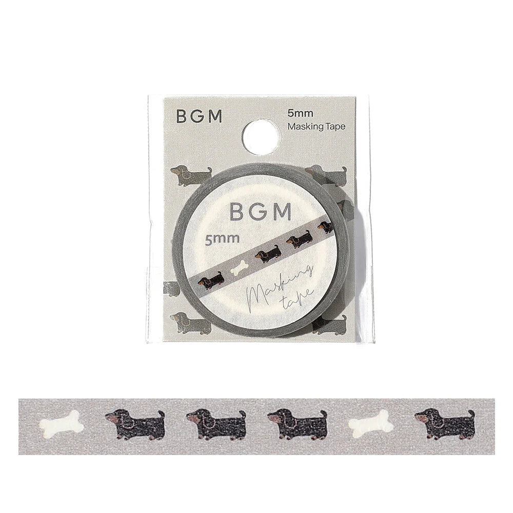 Dachshund Washi Tape · BGM