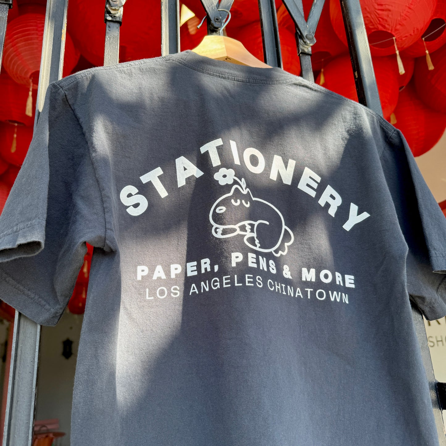 Paper Plant Co Original Sleeping Vincent Tee - Charcoal