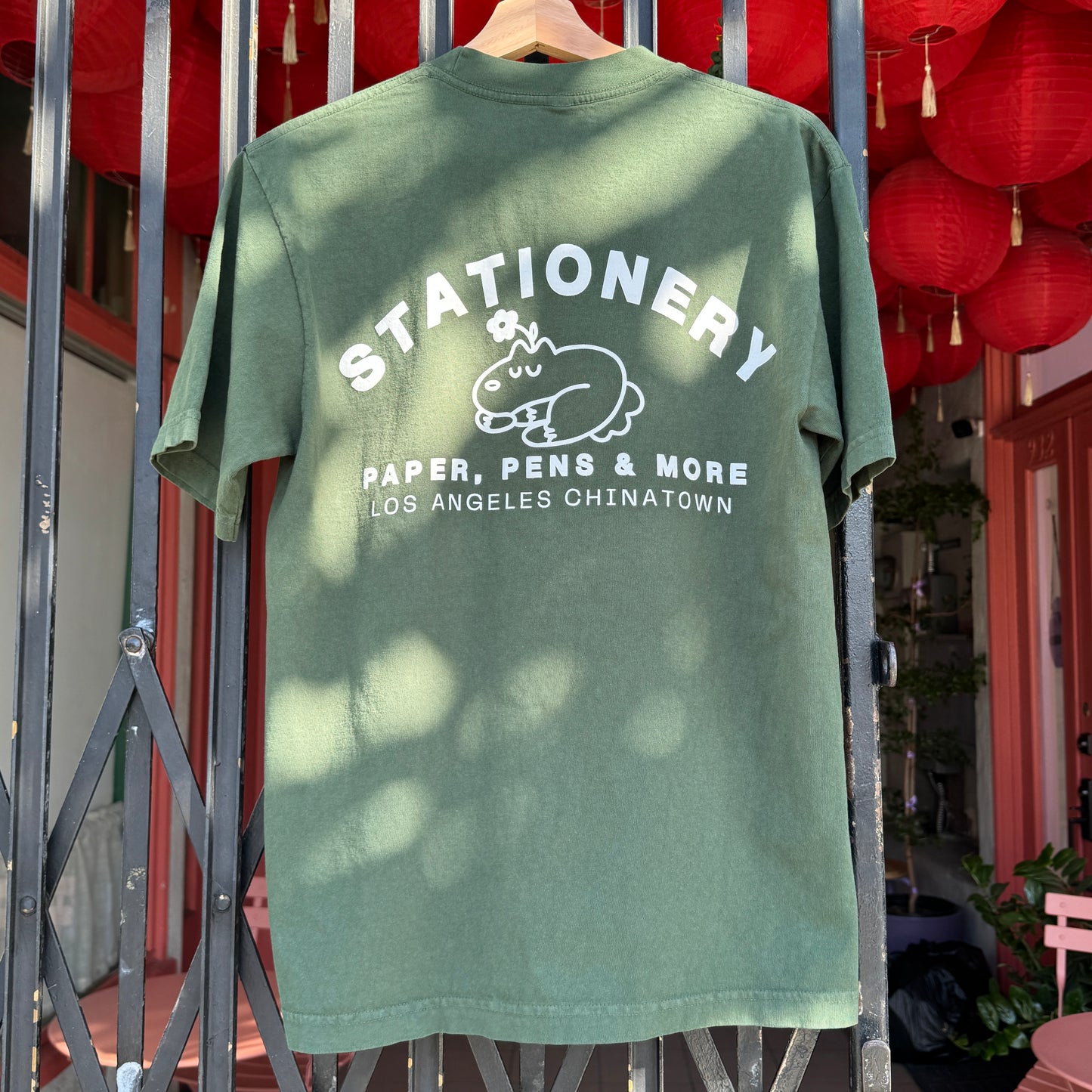 Paper Plant Co Original Sleeping Vincent Tee - Forest Green