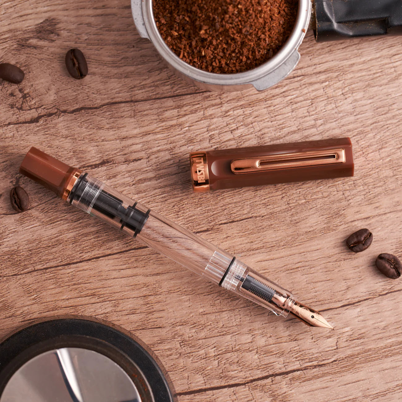 TWSBI ECO Espresso w/ Bronze Fountain Pen《Extra Fine》
