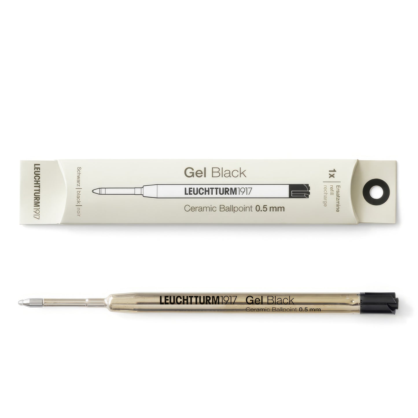 Leuchtturm Drehgriffel Black Gel Pen Refill - 0.5mm