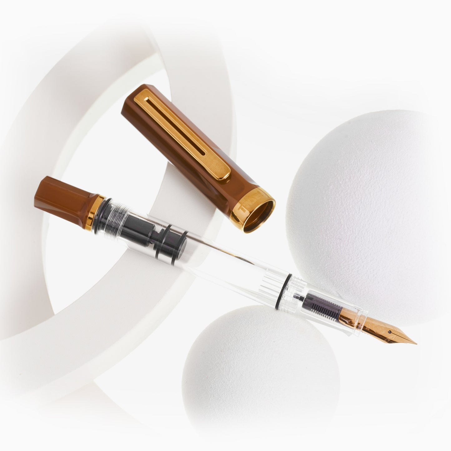 TWSBI ECO Espresso w/ Bronze Fountain Pen《Fine》