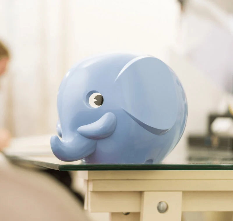 Elephant Money Box Small - Light Blue