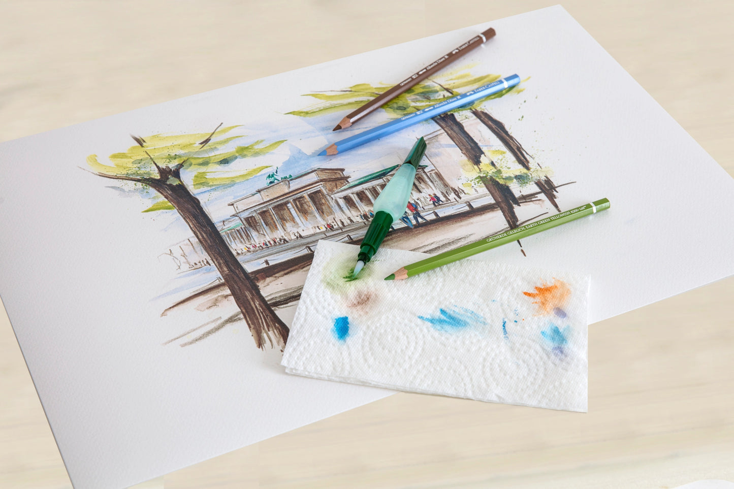 Art & Graphic Refillable Water Brush Paint Brush · Faber-Castell