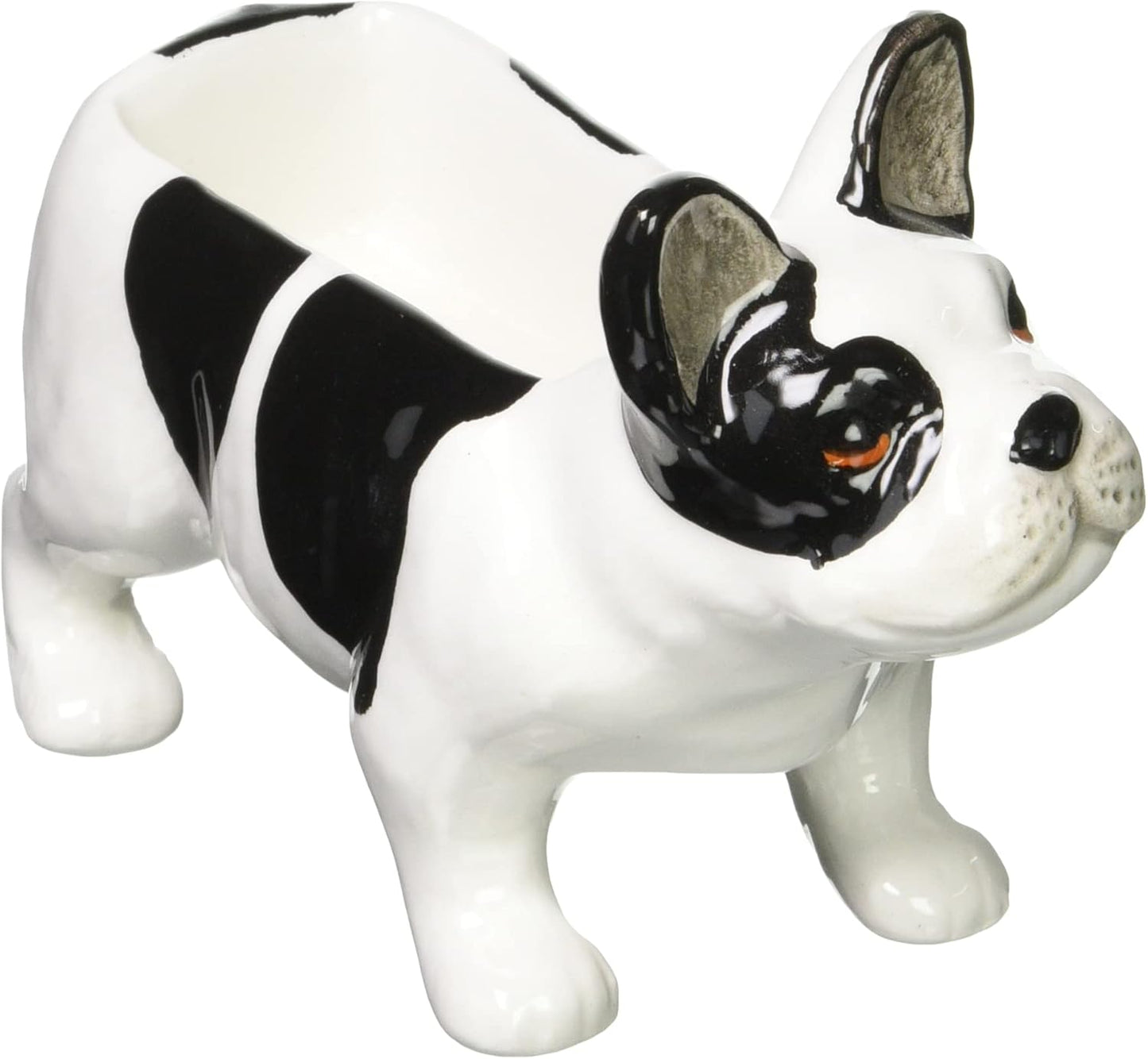 dog ceramic figurine frenchie bulldog animal clay jewelry vase
