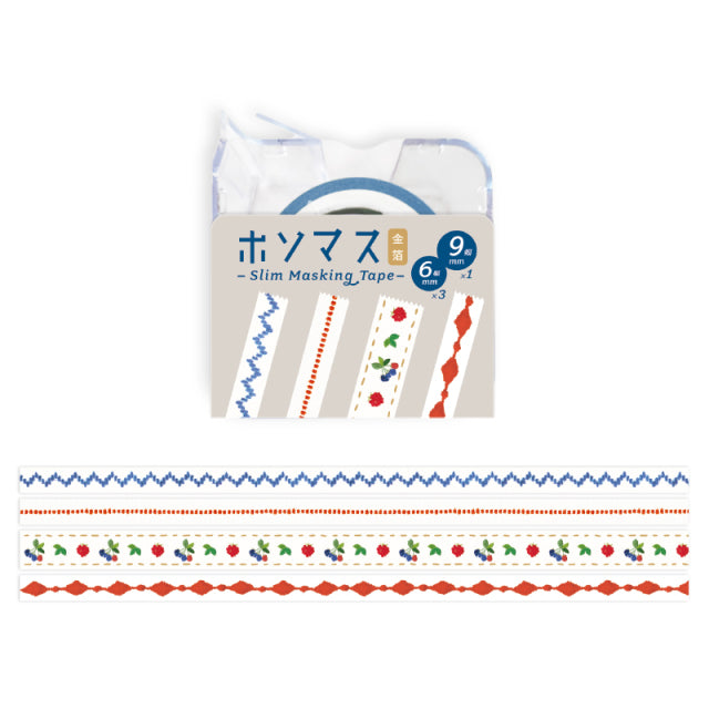Stitch Hosomasu Masking Tapes with Case · Ryu-Ryu