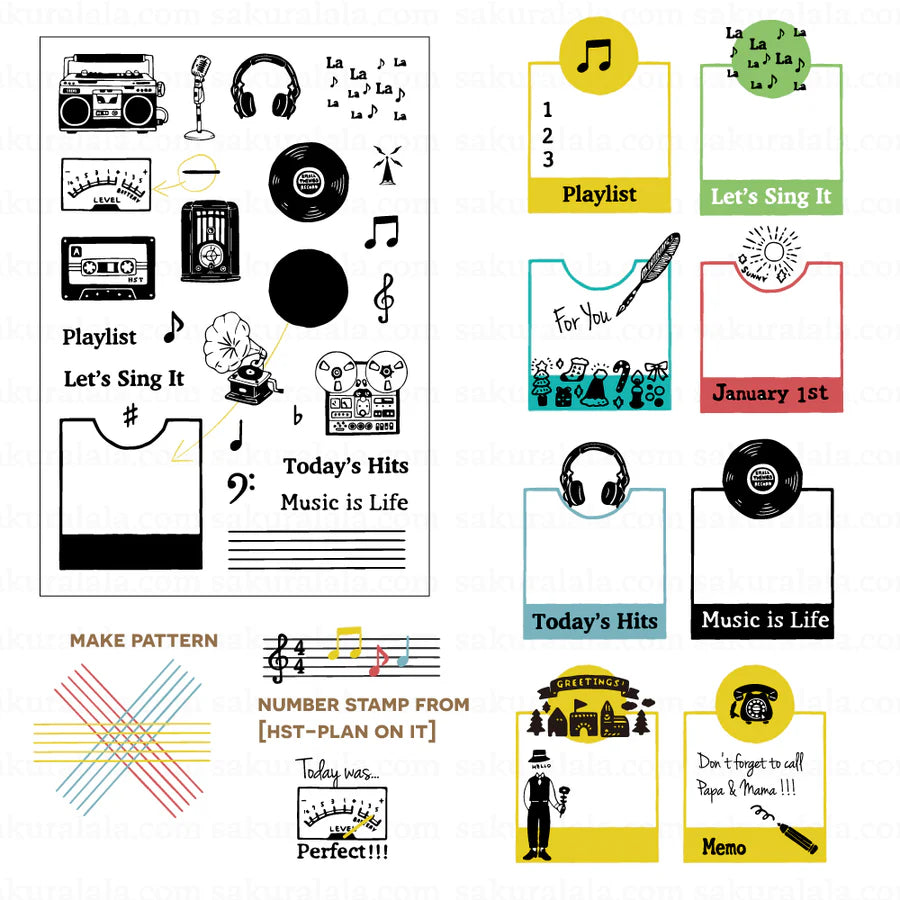 HST - Playlist Clear Stamps · Sakuralala
