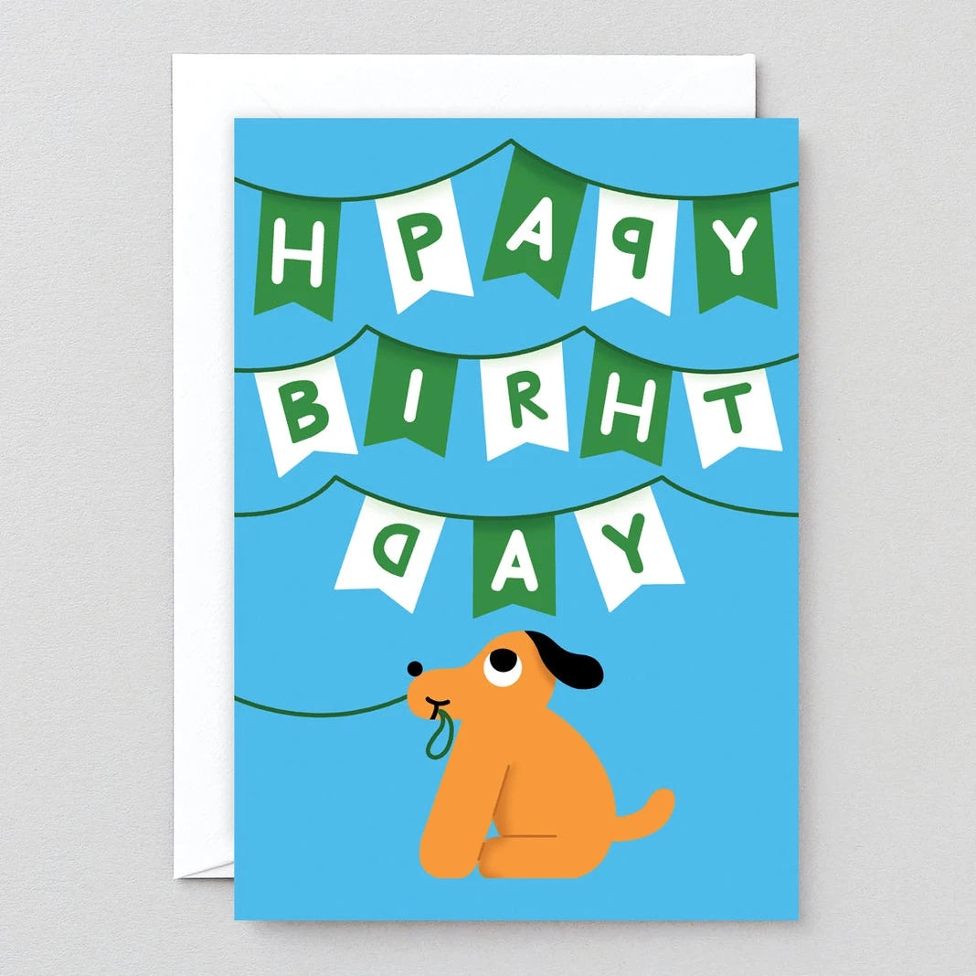 Happy Birthday Dog Greetings Card · Wrap