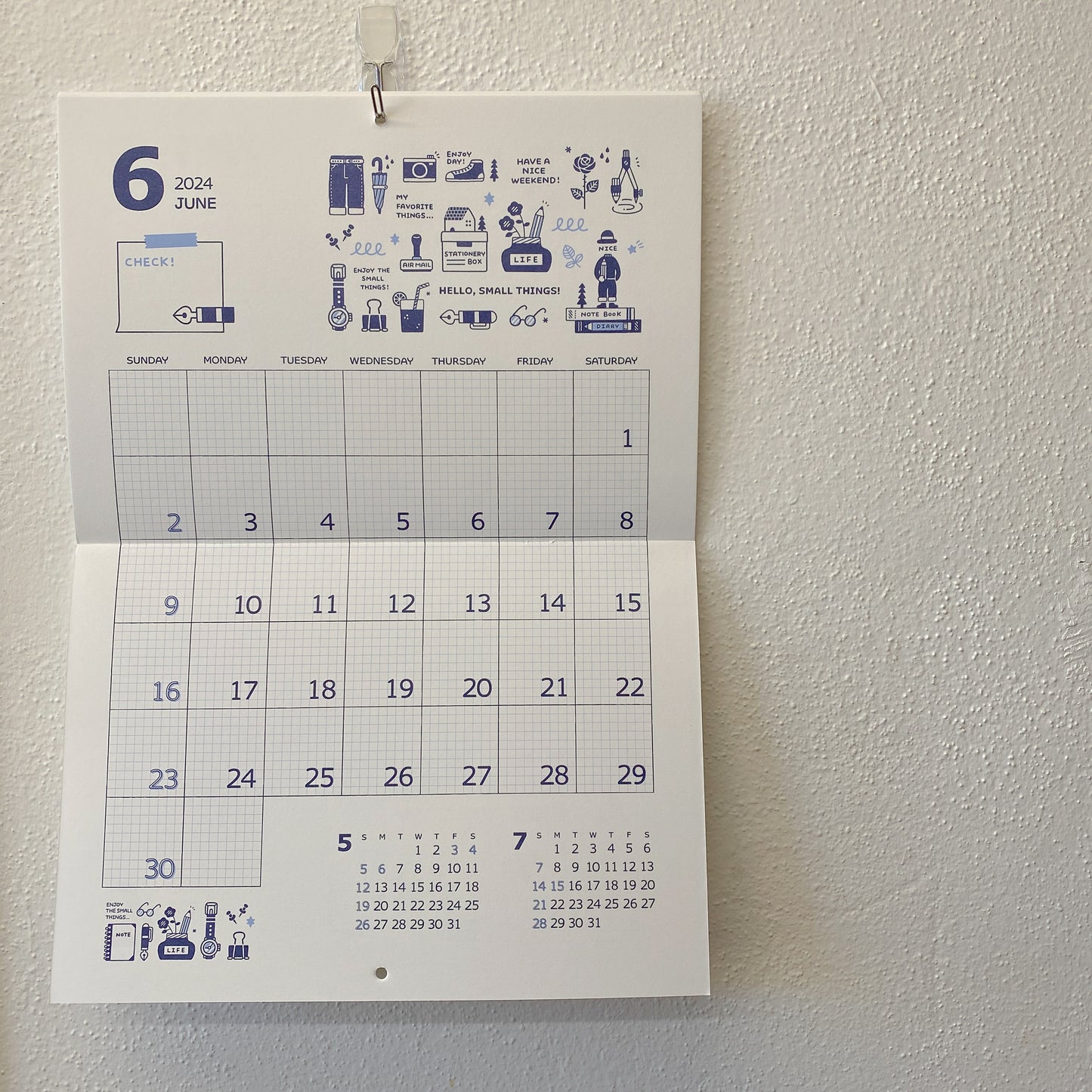 eric small things 2024 Wall Hanging Calendar