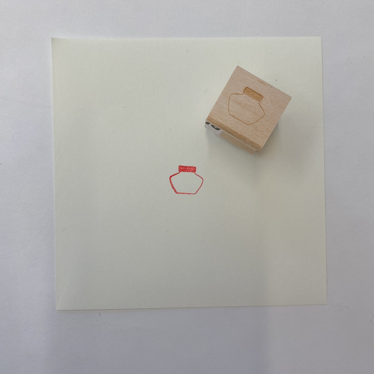 Ink Bottle Wooden Rubber Stamps · Paper Plant Co