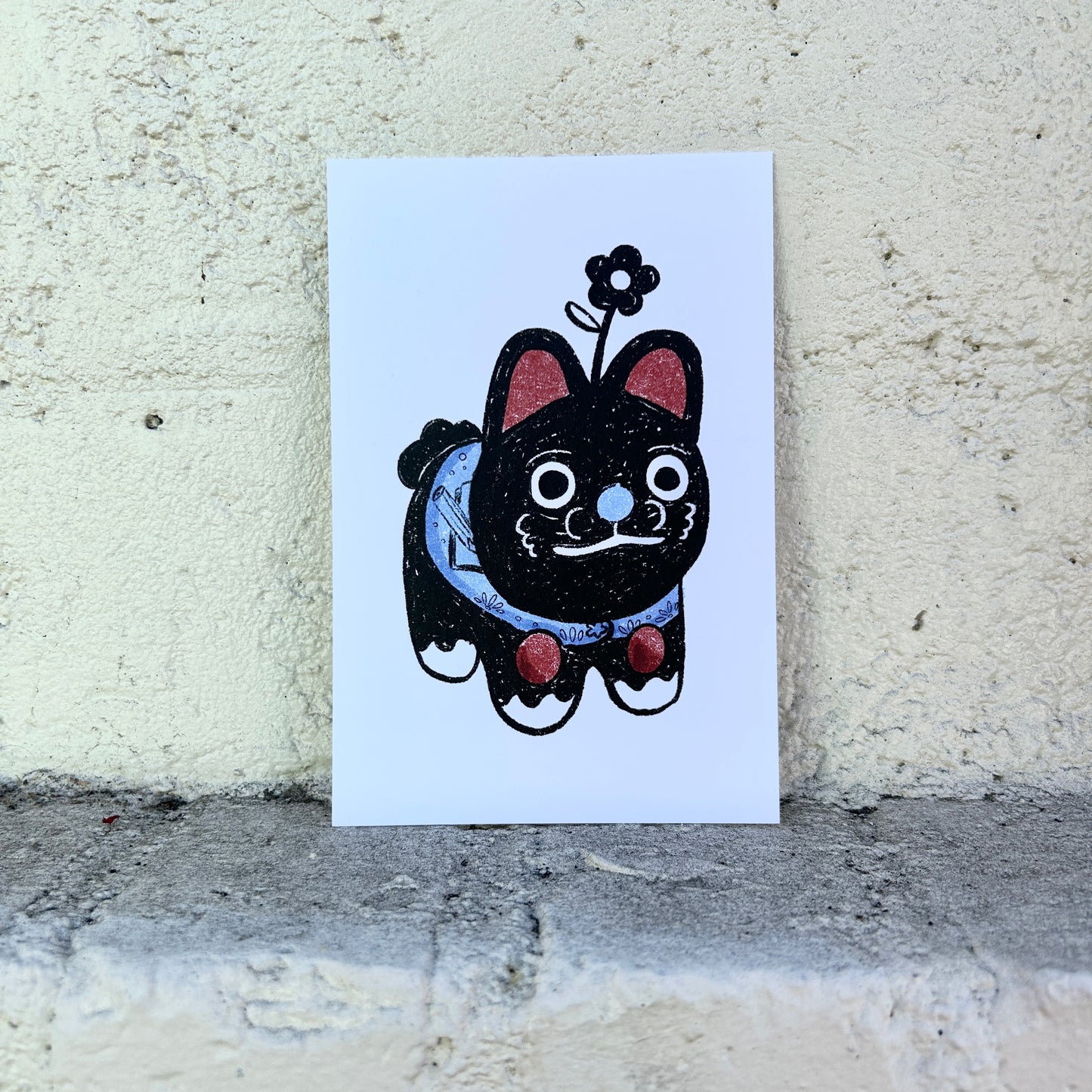 Vincent Inu Hariko Postcard / Paper Plant Co. Original