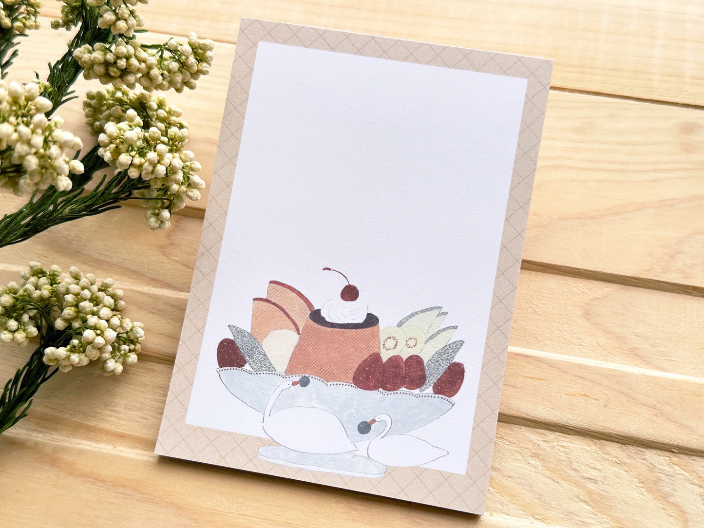 Shoichiro Tobimatsu Swan and Dessert Otegaru Memo Pad · Papier Platz