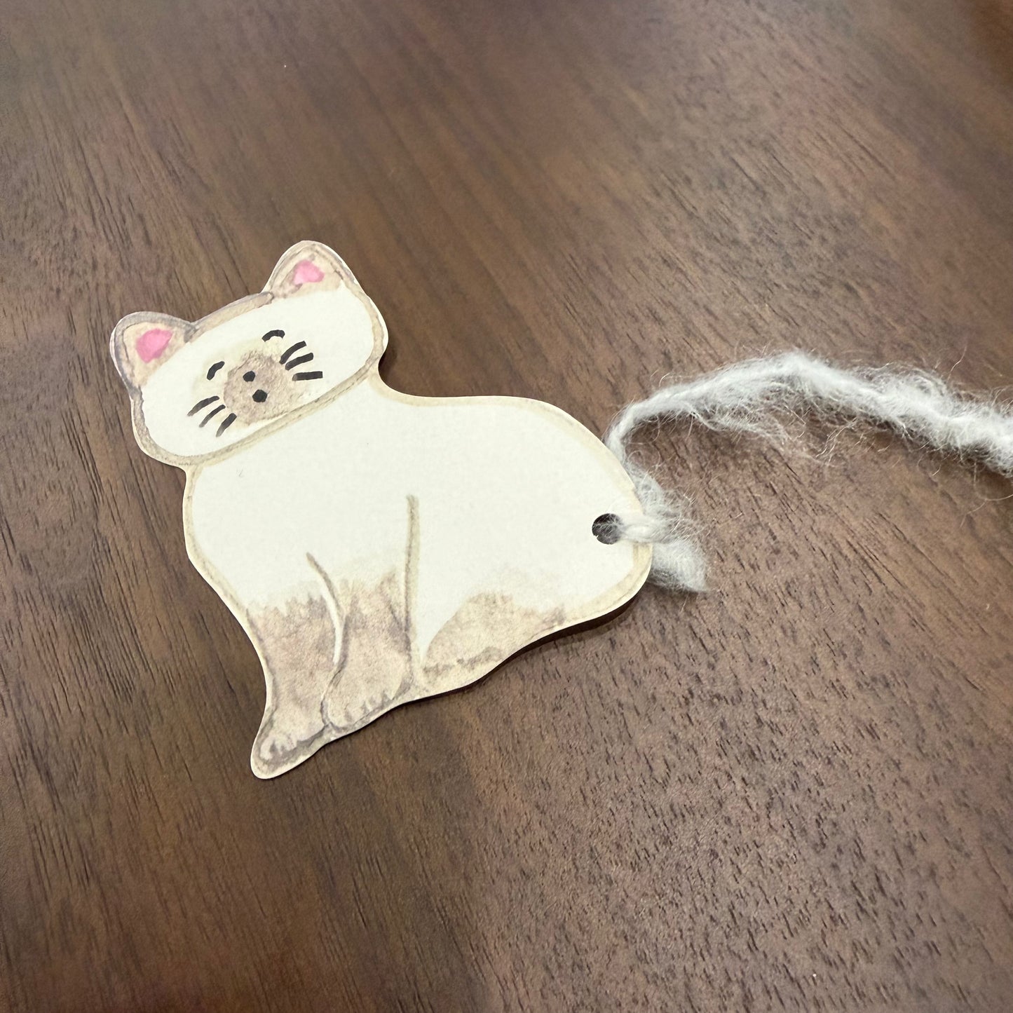 Cat Bookmarks with Yarn Tails · Paper Message