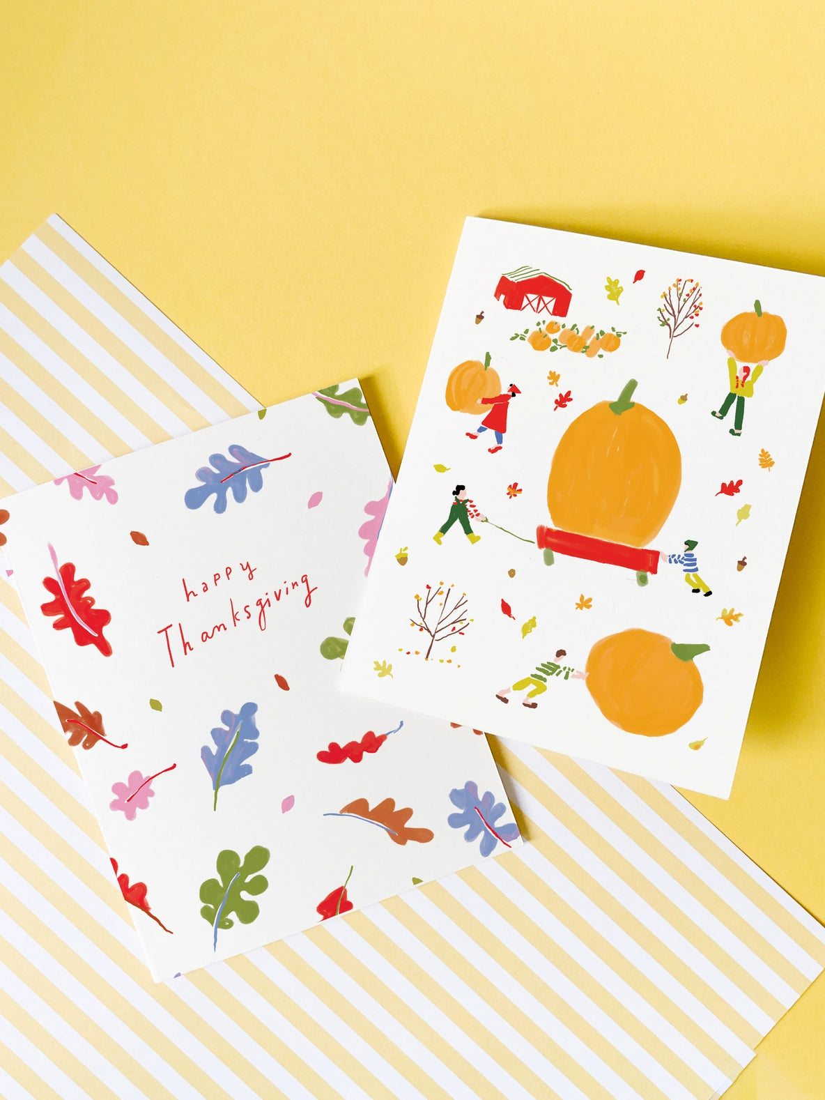 Pumpkin Wagon Timeless Autumn Fall Greeting Card · Karen Schipper