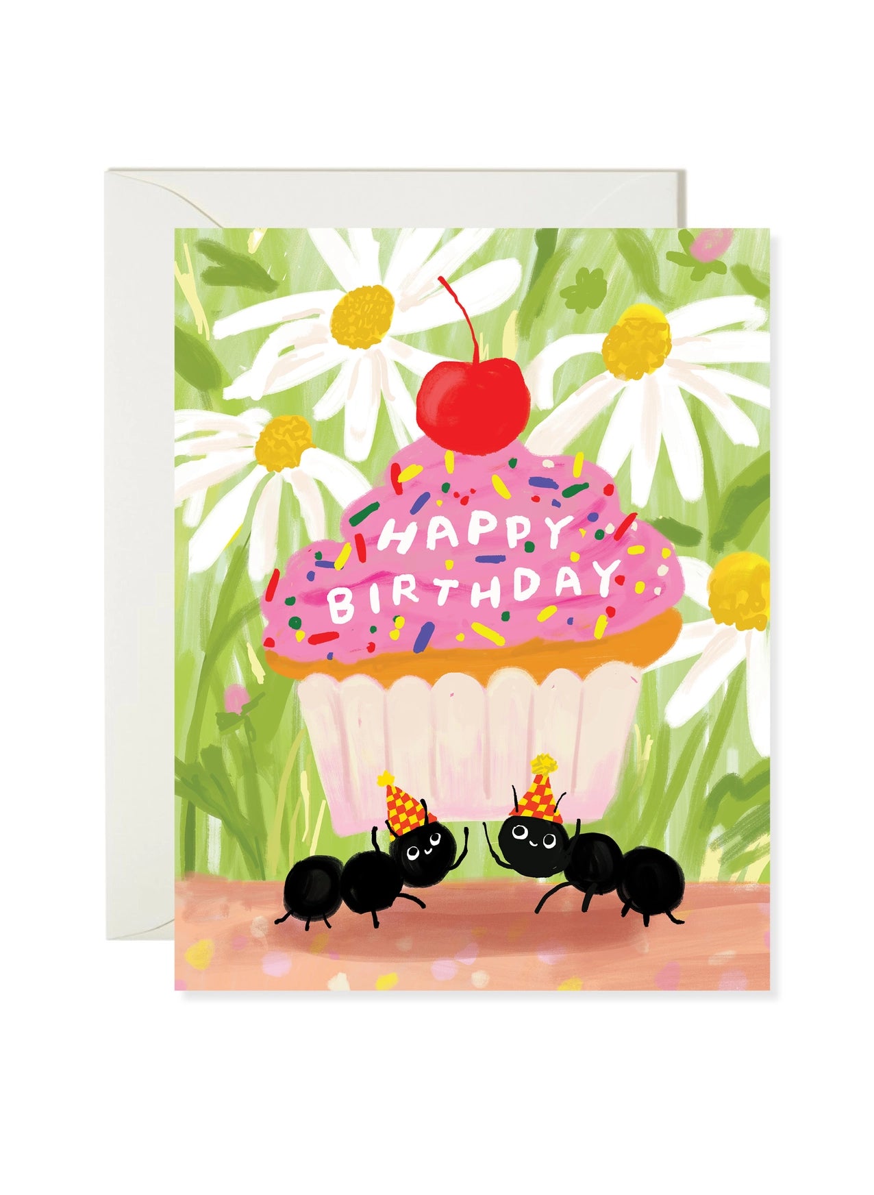 cup cake ants daisies cupcake party
