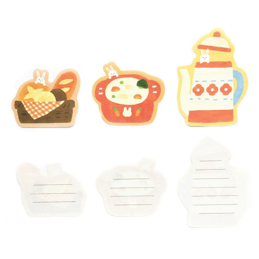 Kitchen Bunnies / Die Cut Mini Letter Set · Furukawashiko