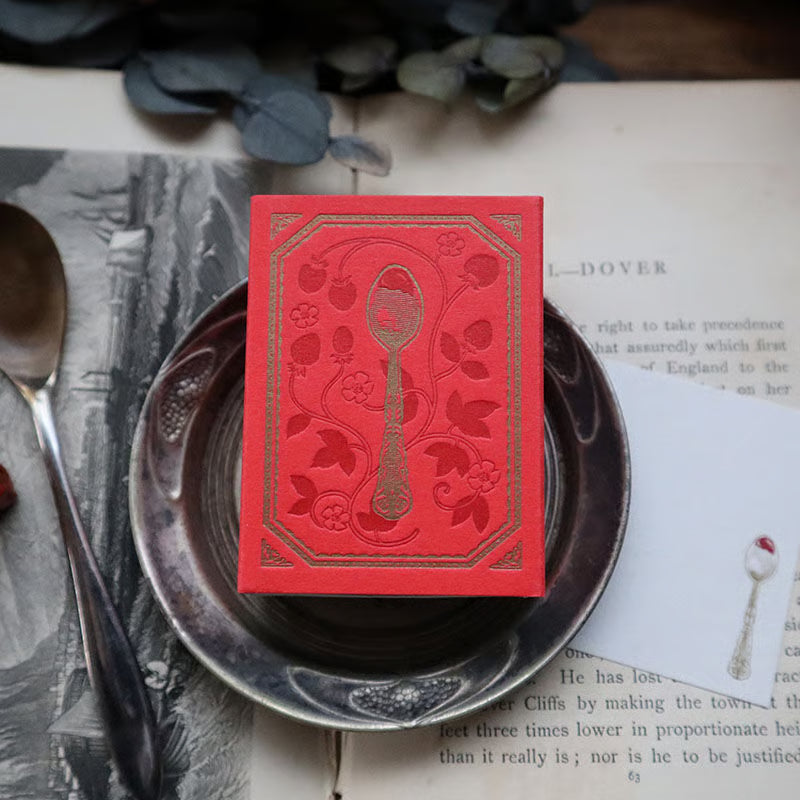 Wild Strawberry Jam Letterpress Matchbox Memo・Keibunsha & meriBUN