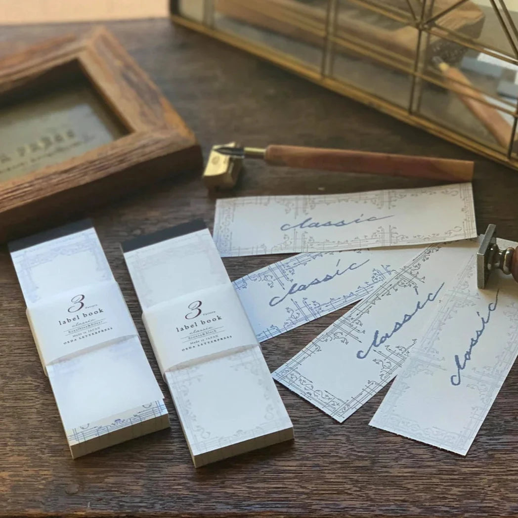 3 Pattern Label Books · OEDA Letterpress