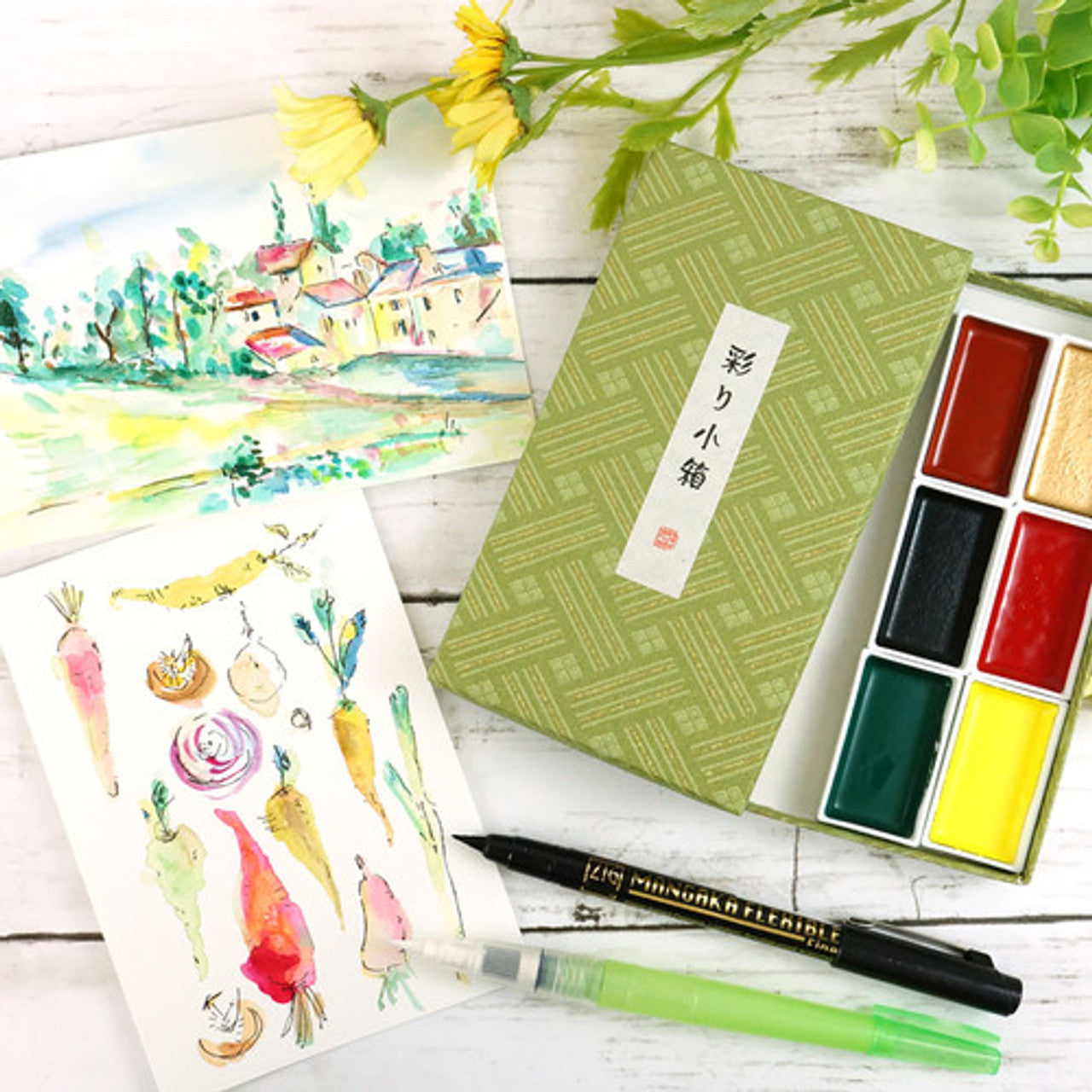 Irodori Kobako Gansai Tambi Watercolor Set