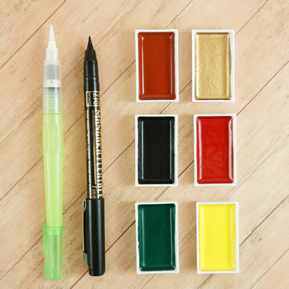 Irodori Kobako Gansai Tambi Watercolor Set