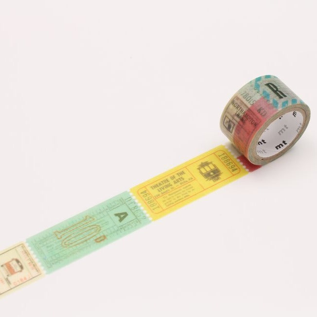 mt fab Washi Tape - Train Tickets