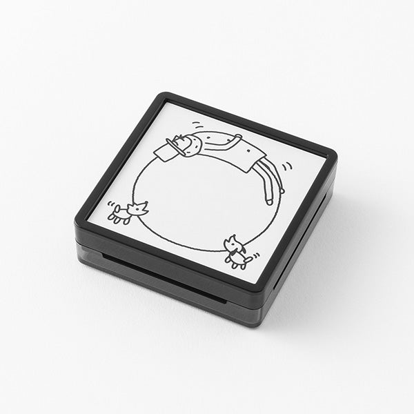 Ojisan 30th Anniversary Ball Pre-Inked Paintable Stamp · Midori