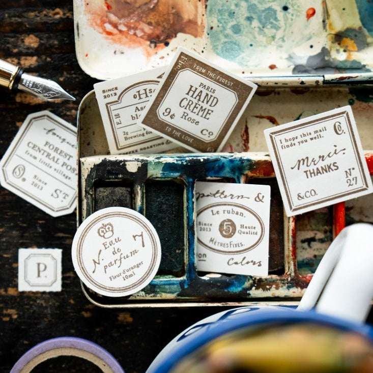 Grocery Labels Letterpress Book · OURS Studio