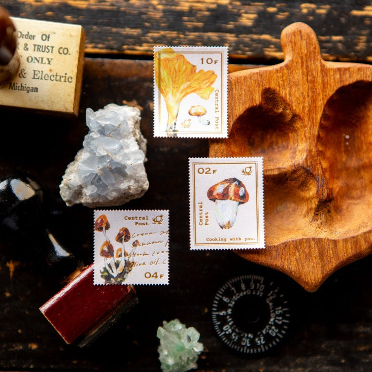 Mushroom Recipe Stamp Sticker Sheet · OURS Studio