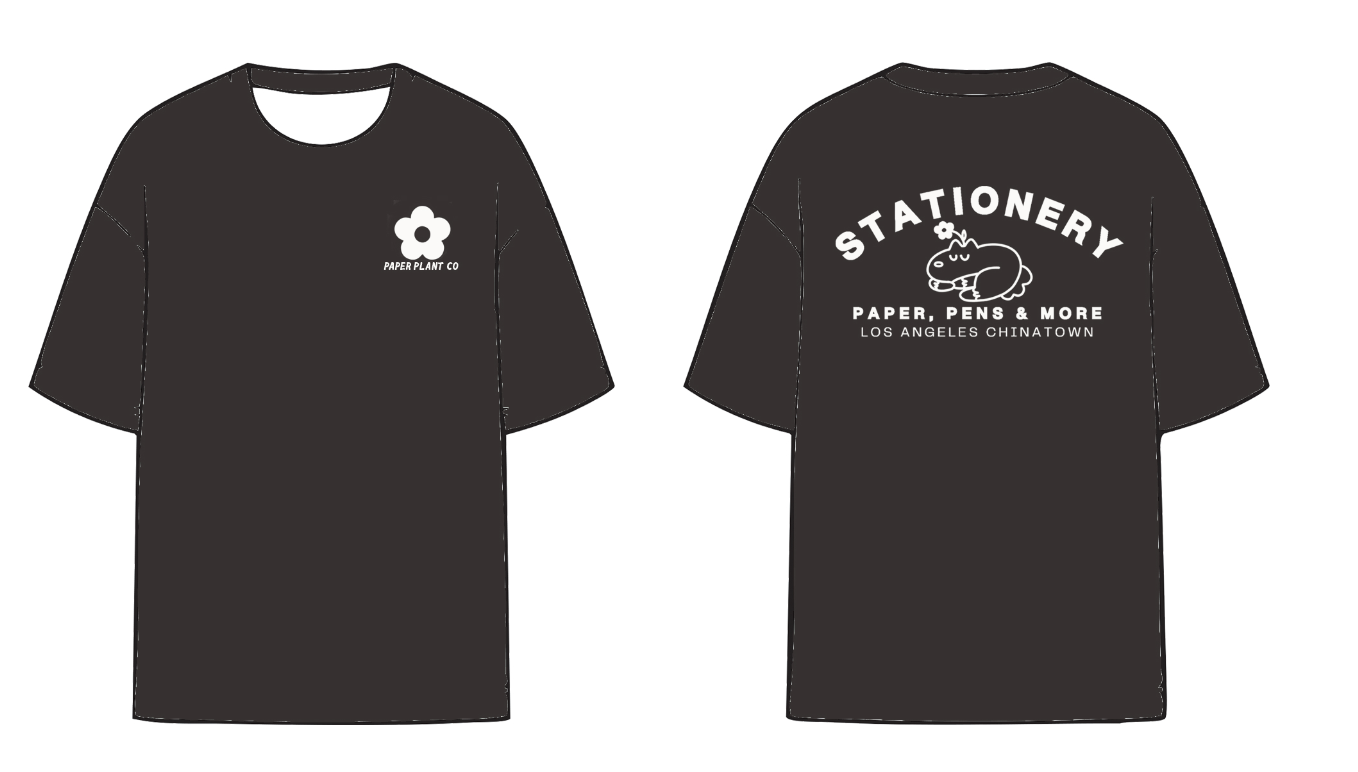Paper Plant Co Original Sleeping Vincent Tee - Charcoal