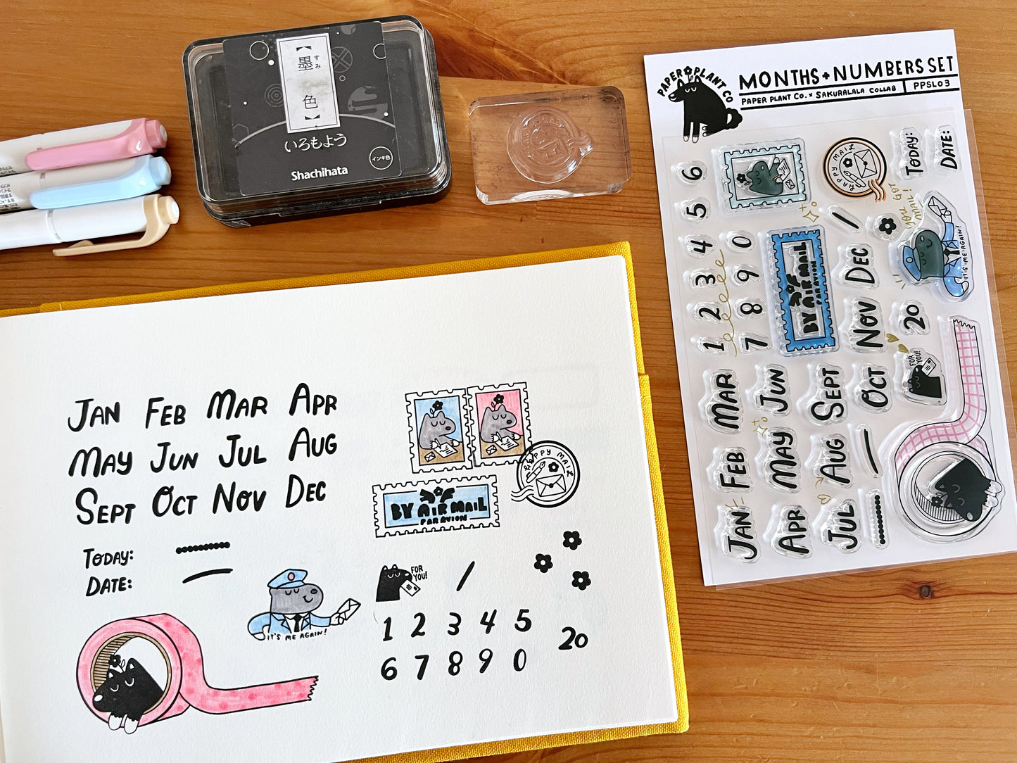 Months & Numbers Clear Stamps · Paper Plant Co x Sakuralala