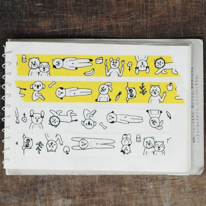sennokoto Masking Tape - Animals · White / Classiky