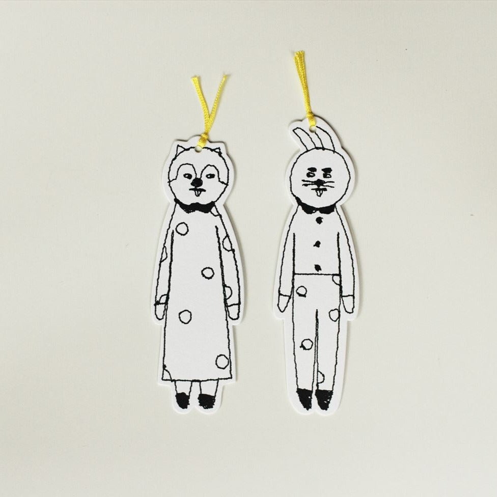sennokoto Animal Bookmark - Squirrel & Rabbit · 2pc Set / Classiky