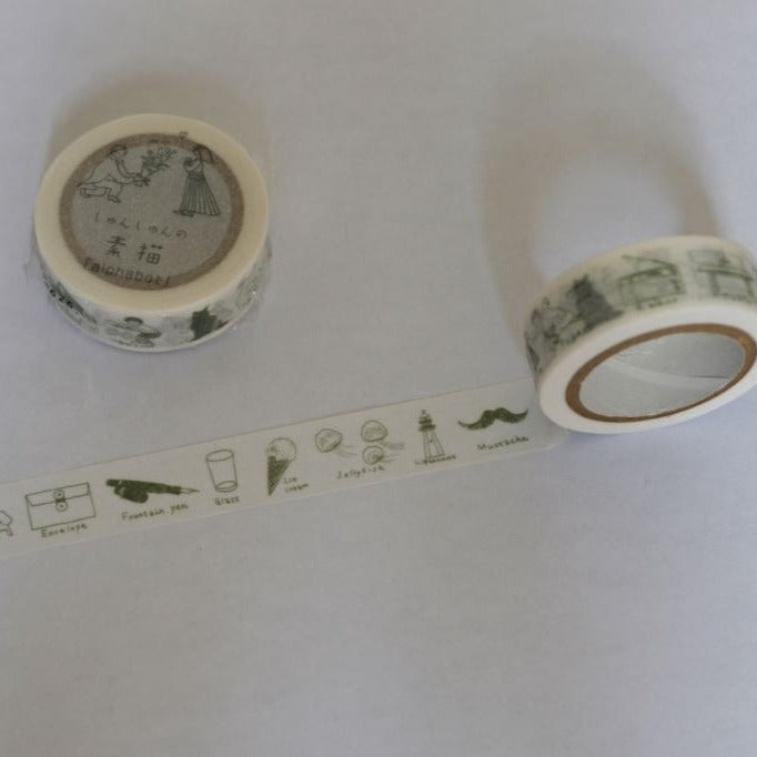 shun shun Masking Tape · Alphabet / Classiky