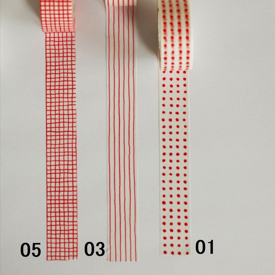 mitsou Masking Tape - Lattice · Red / Classiky