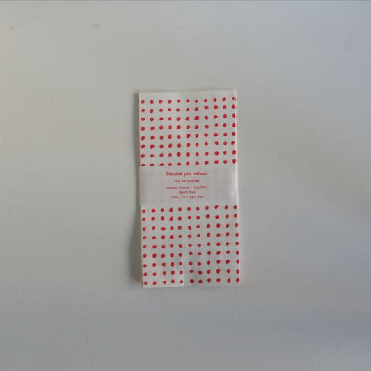 Red Polka Dot mitsou Small Paper Bag · Classiky