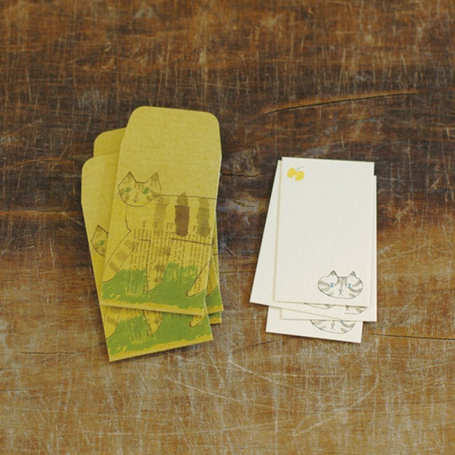 toranekobonbon Mini Envelope + Card Set · Set of 5 / Classiky