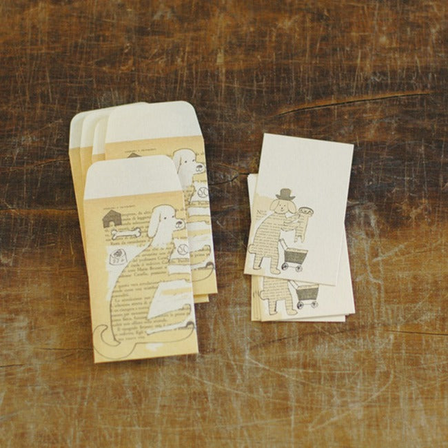 toranekobonbon Mini Envelope + Card Set · Set of 5 / Classiky