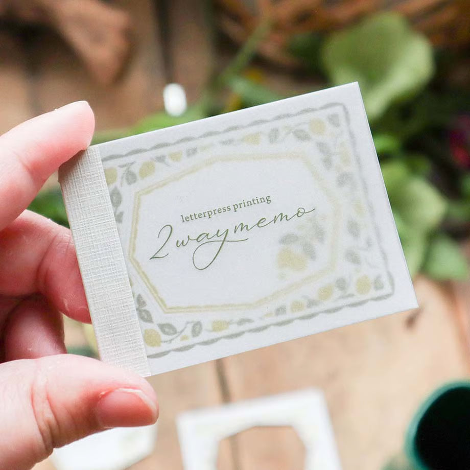 Lemon Pocket Letterpress 2-way Memo Pad・Keibunsha & meriBUN