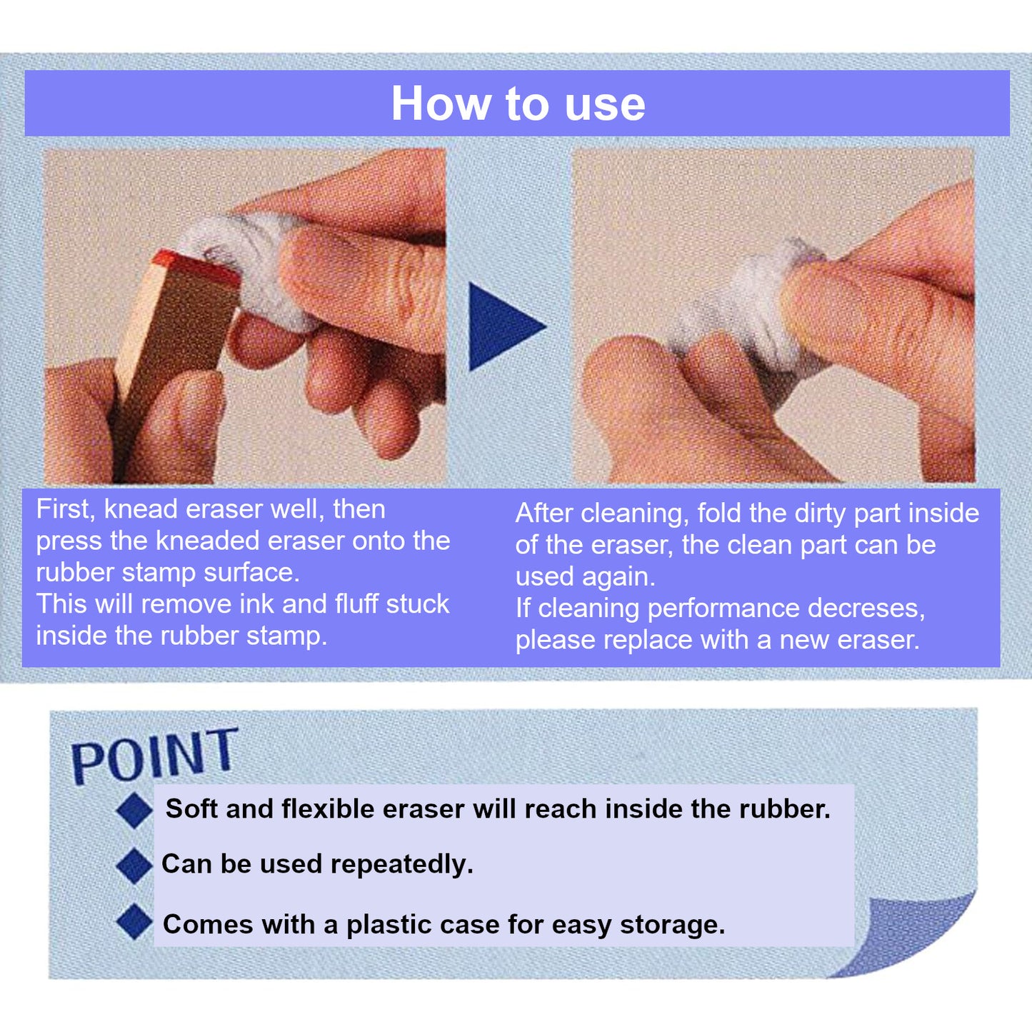 Rubber Stamp Knead Eraser · Seed