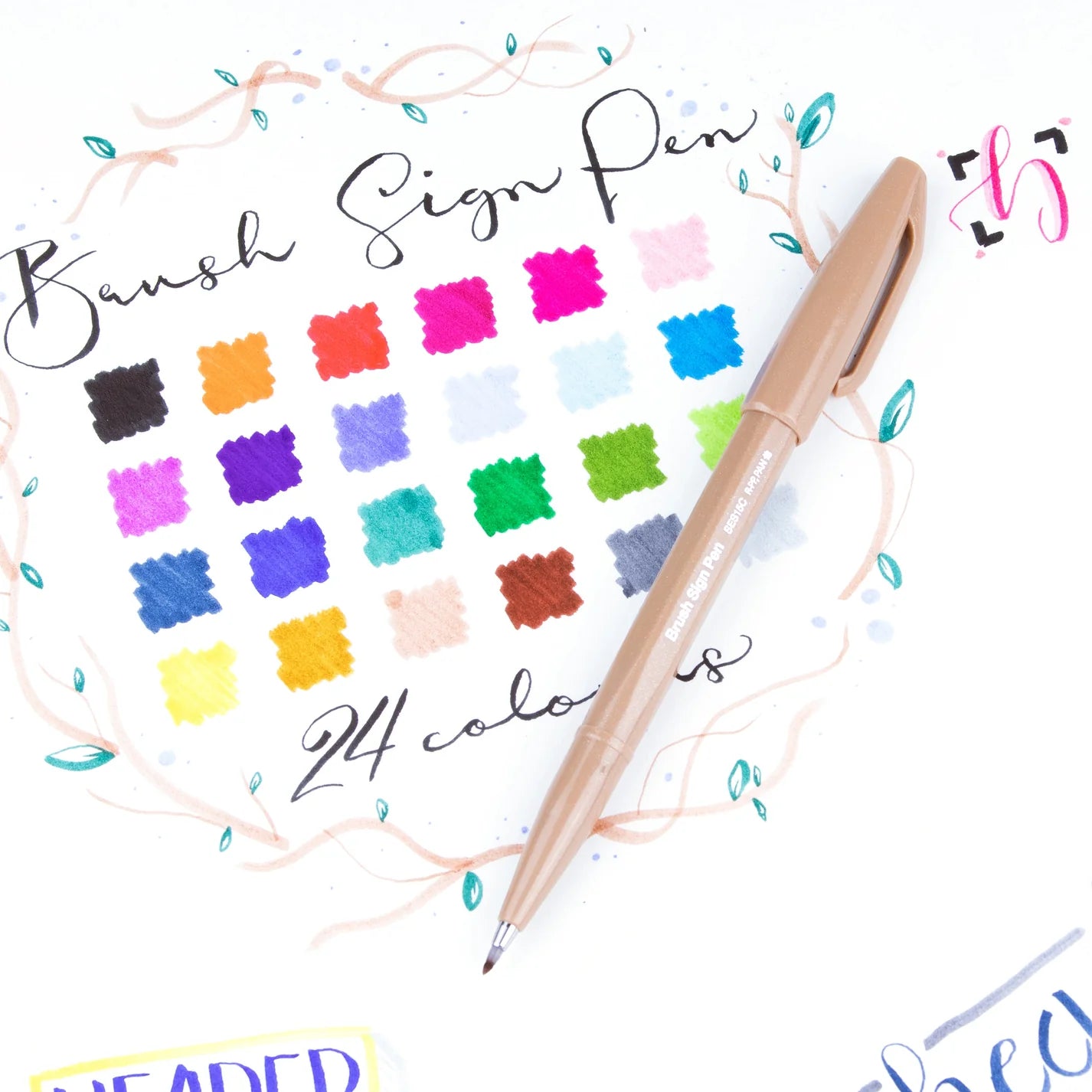 Pentel Fude Touch Sign Brush Tip Pen