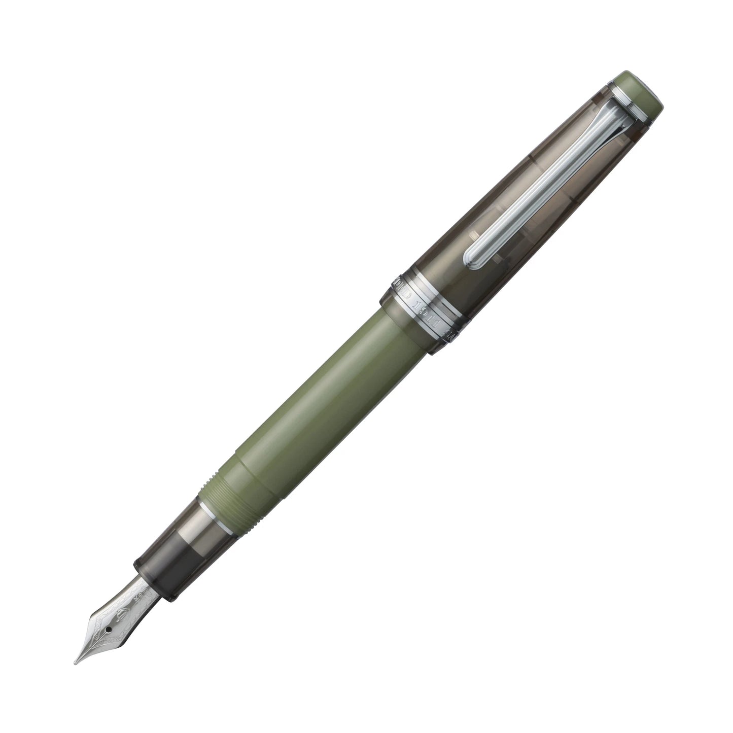 Sailor Silver Green Brown Fountain Pen Chestnut Kuri Manyo