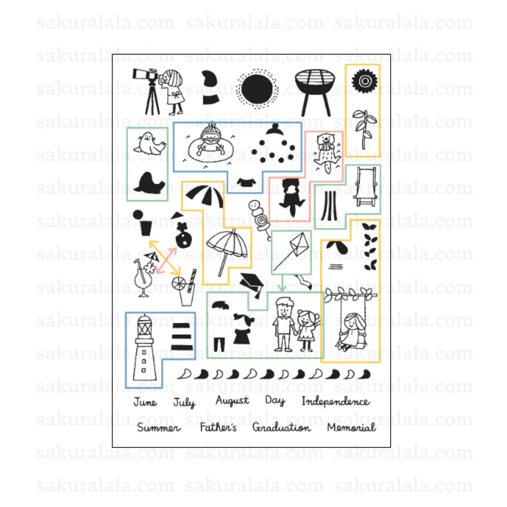 365: Nippon - Natsu Clear Stamps · Sakuralala