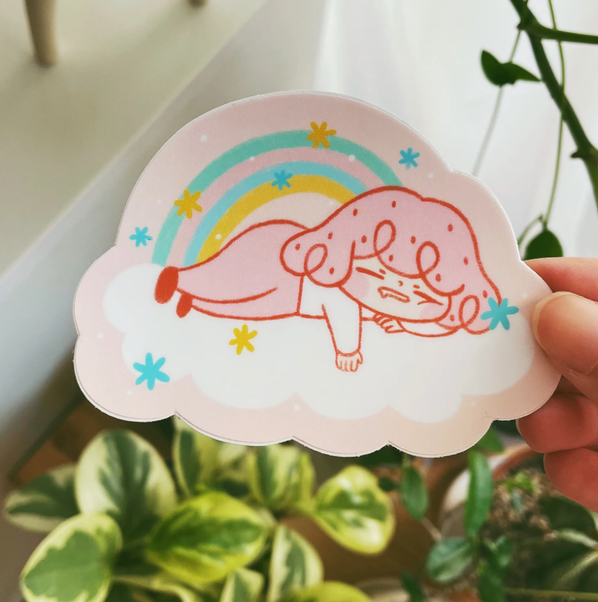 Lazy Day Vinyl Sticker