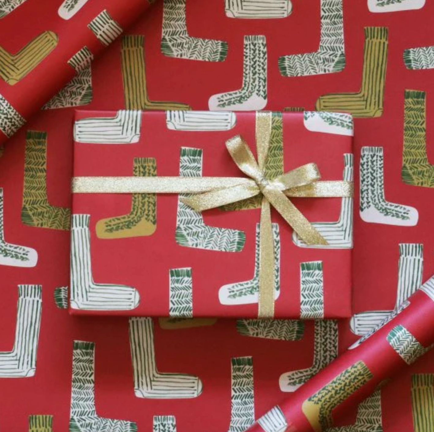 B2 Size Sock Pattern Wrapping Paper · Regaro Papiro