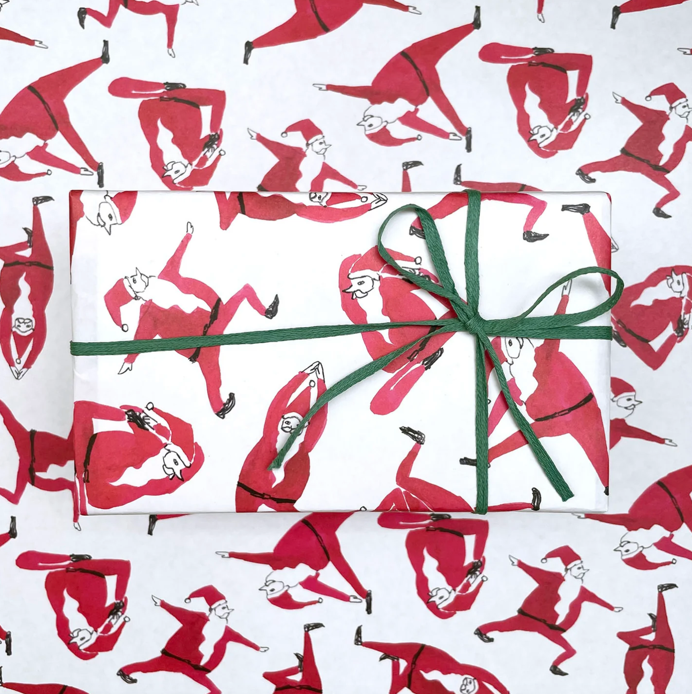 Yoga SantaWrapping Paper · Regaro Papiro