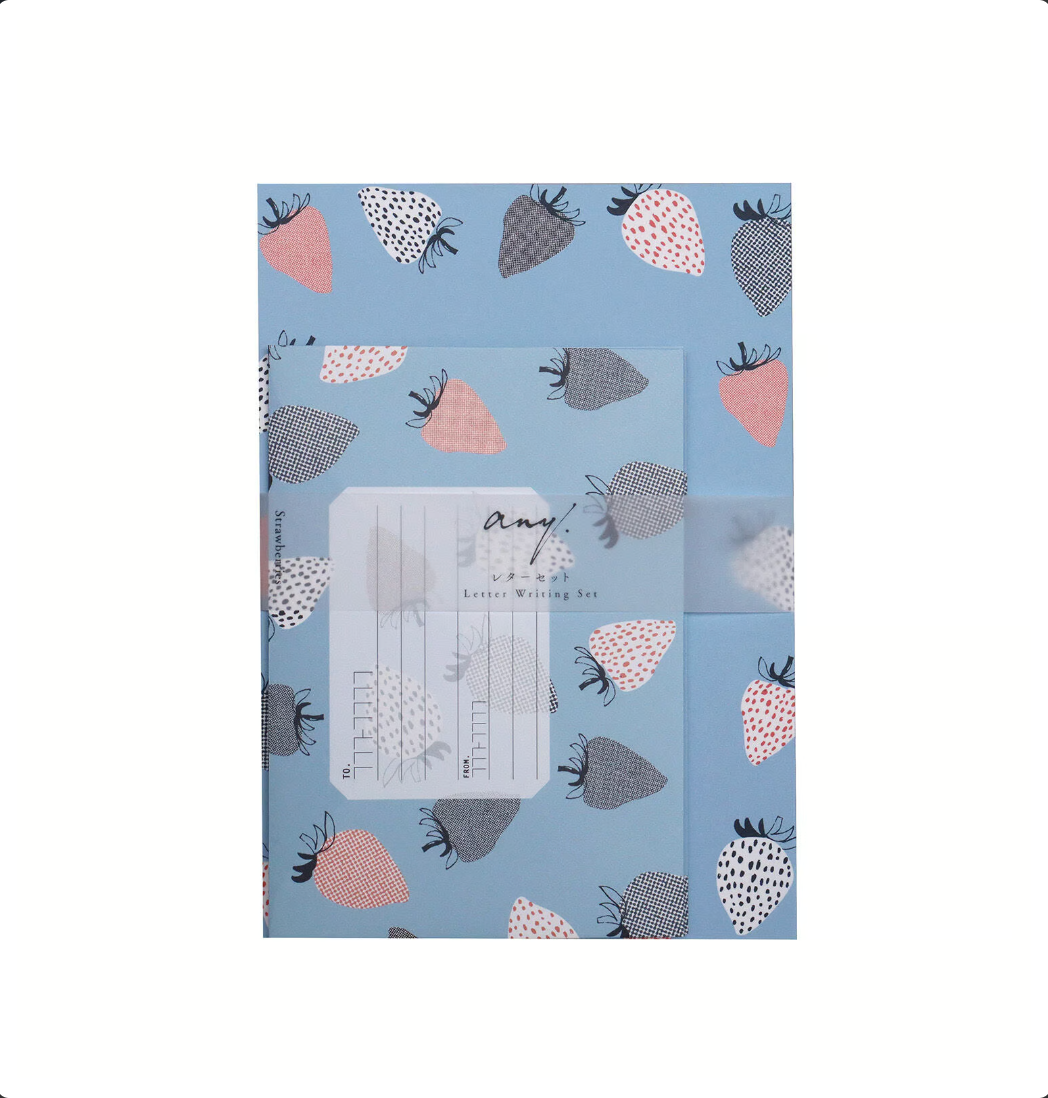 Strawberry Letter Set · any.paper by Regaro Papiro