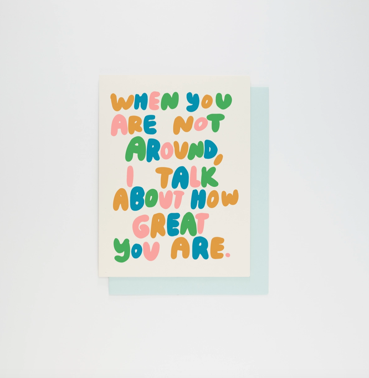 I Talk About You Card · People I've Loved